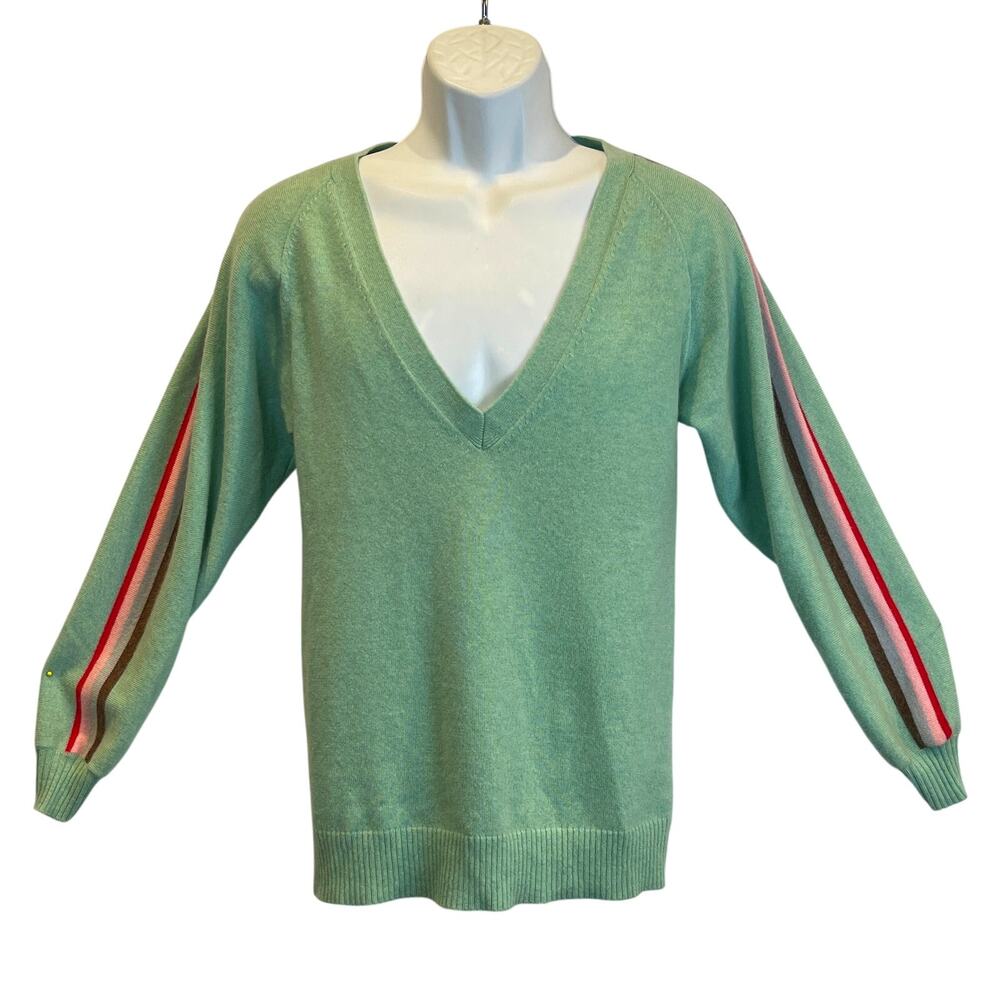 Paul & Joe Deep V Neck 100% Cashmere Sweater Brand Size 1 or Small